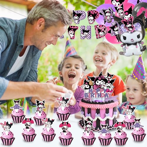 Birthday Party Supplies, 102 Pcs Party Decorations Includes Backdrop, Cake Topper, Happy Birthday Banner, Balloons, 7IN Plates, 9IN Plates, Honeycomb Ornaments for Girls