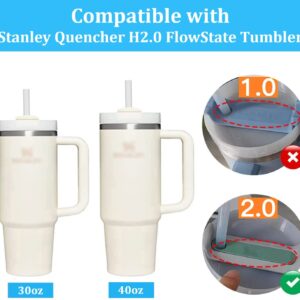 Damorr Spill Stoppers for Stanley 40 oz / 30 oz | Replacement Stanley Cup Accessories | Spill Stopper Compatible with Stanley Quencher H2.0 Tumbler