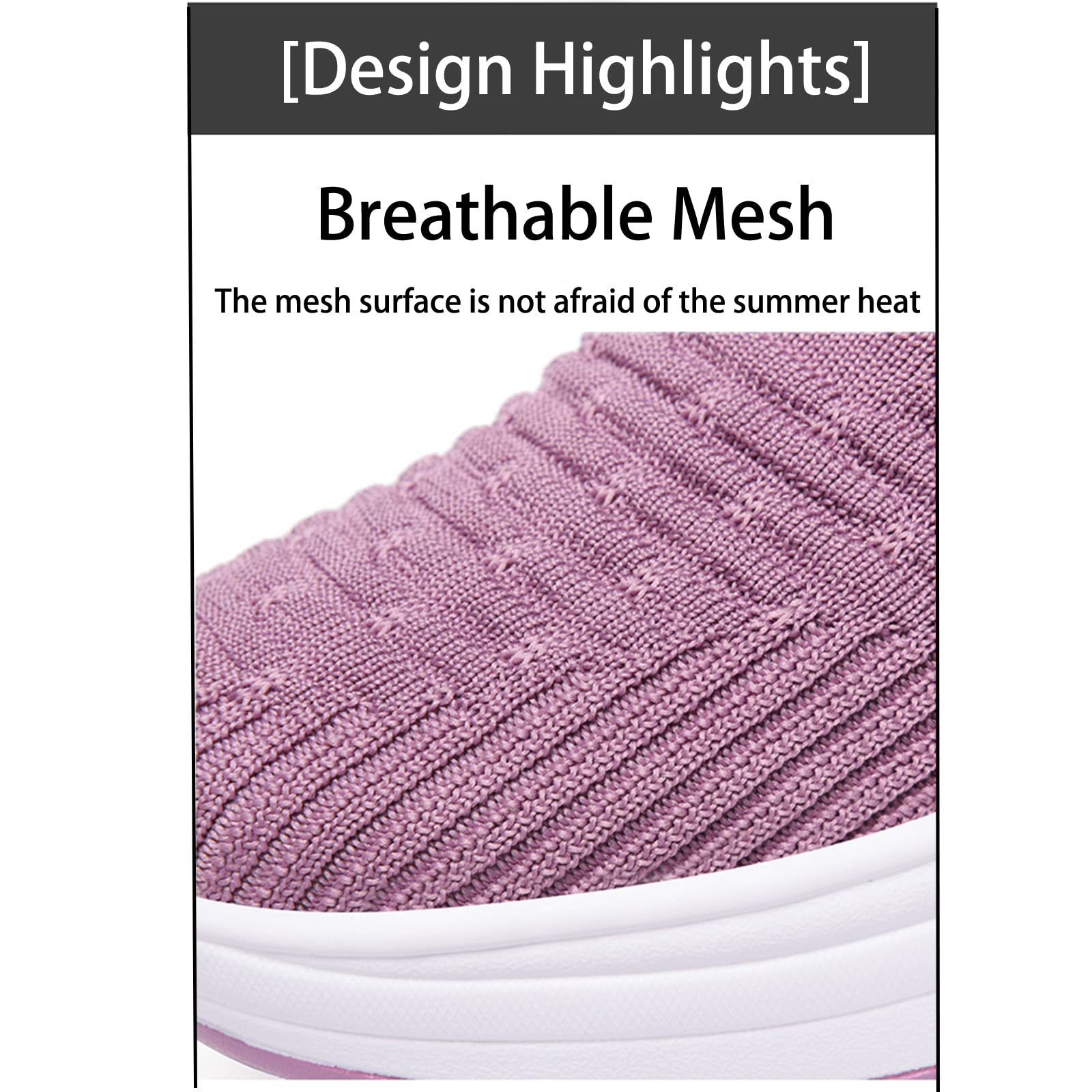 Crepuscute Women's Knitted Mesh Lace Up Orthopedic Sneakers,Slip Resistance Arch Support Tennis Sport Walking Shoes Lightweight Running Gym Air Sneakers for Plantar Fasciitis (Pink,7)