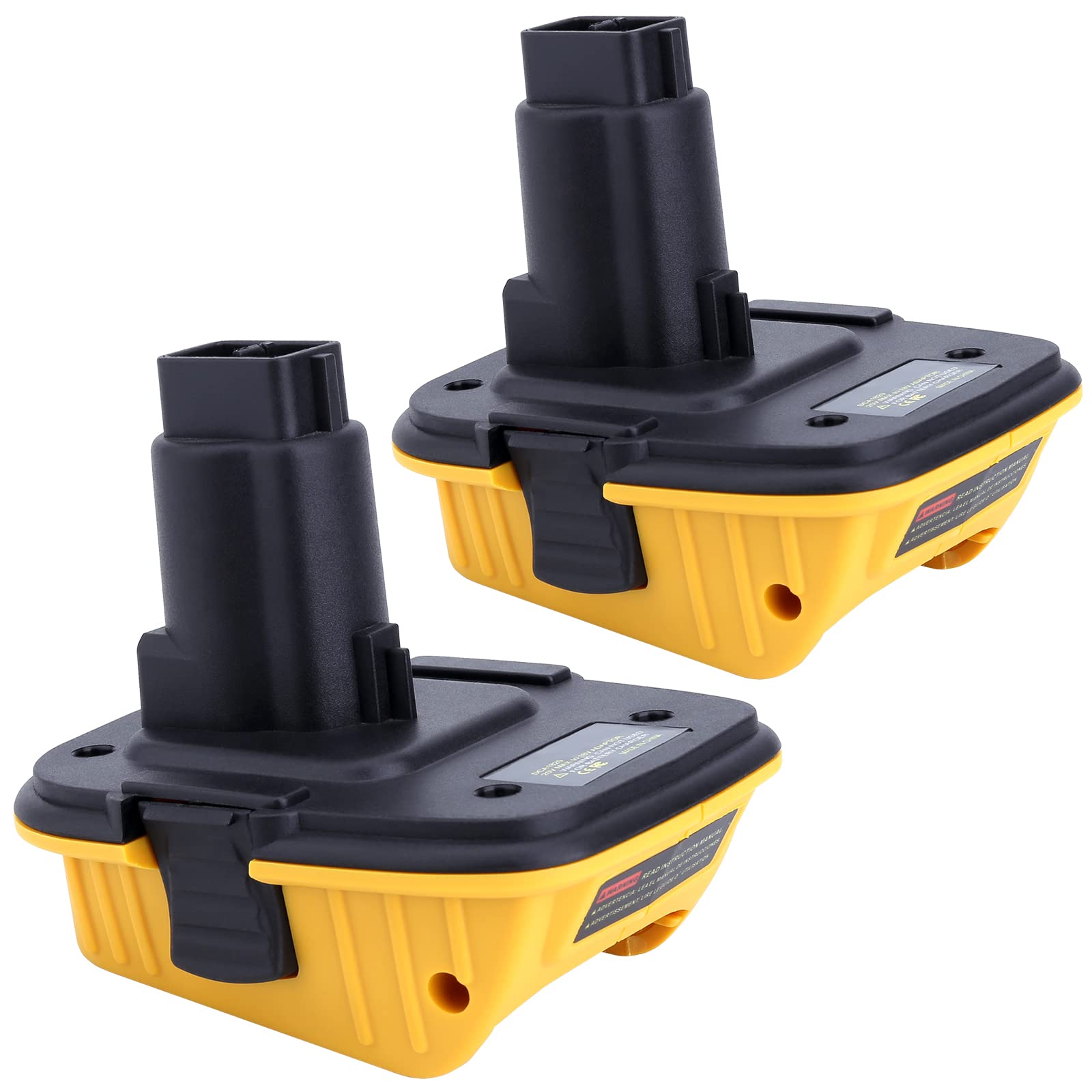 Kotoate 2 Pack DCA1820 Battery Adapter Compatible with Dewalt 18V Tools, Replacement for Dewalt 18V to 20V Adapter, Compatible with Dewalt 20V Lithium Battery DCB201 DCB206 to 18V Battery DC9096