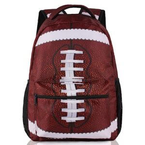football backpack for boys, 17-inch laptop travel laptop daypack football school bag with multiple pockets for girls