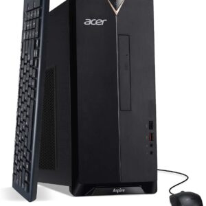 acer Aspire Mini Tower Desktop 2022 | 10th Intel i3-10100 4-Core CPU- UHD Graphics | 16GB DDR4 | 512GB NVMe SSD + 1TB HDD | DVD Writer | WiFi 6 RJ45 HDMI Windows 11 Pro | TLG 32GB USB Drive