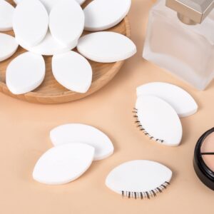 OIIKI 60Pcs Eye Shaped Practice Sponge, Lash Exercise Sponge White, Practice Sponges for Beginners Makeup Eyelash Lash Extensions Supplies