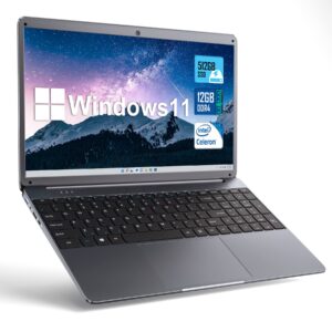 sgin 15.6 inch laptops, 12gb ddr4 512gb ssd (tf 512gb) laptop with intel celeron n5095 processor(up to 2.9ghz), fhd 1920x1080, webcam, dual band wifi, 2xusb 3.0, bluetooth 4.2