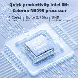 SGIN 15.6 Inch Laptops, 12GB DDR4 512GB SSD (TF 512GB) Laptop with Intel Celeron N5095 Processor(Up to 2.9GHz), FHD 1920x1080, Webcam, Dual Band WiFi, 2xUSB 3.0, Bluetooth 4.2