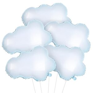 katchon, huge cloud balloons set - 30 inch, pack of 5 | cloud balloons kit for cloud 9 party decorations | cloud balloon party supplies for happy cloud baby shower decorations, sky party decorations