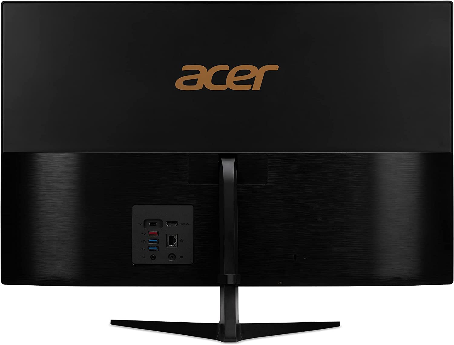 acer Aspire 27" FHD All-in-One Desktop 2022, 10-Core 12th Intel Core i5-1235U, Iris Xe Graphics, 24GB DDR4 1TB SSD, WiFi 6, Bluetooth, RJ45, HDMI, USB-C, Win 11, Wireless KB Mouse, COU 32GB USB