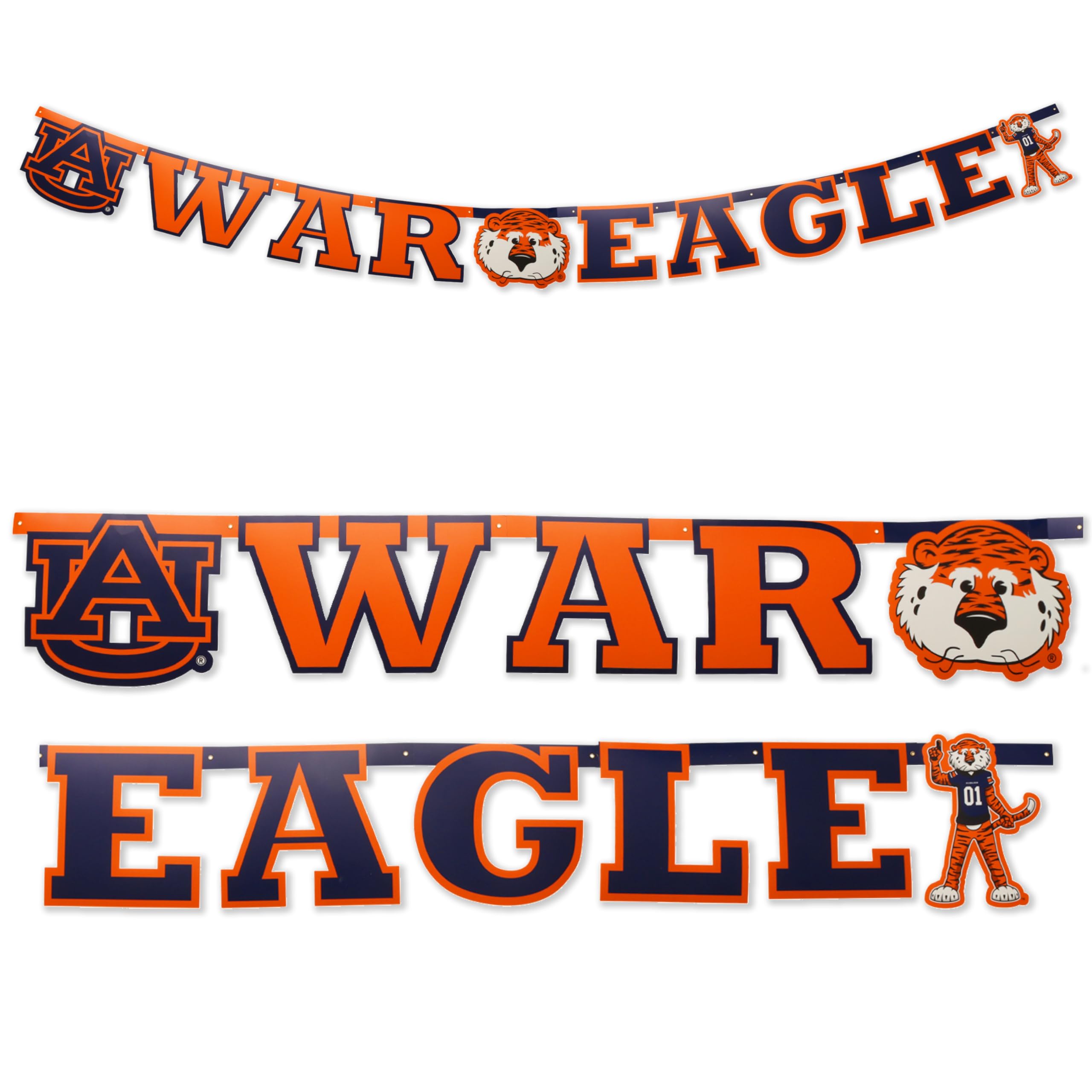 Auburn University War Eagle Banner! 7 ¾ Foot Long Banner. Proudly Displaying the Official Auburn Logo & Aubie! For Tailgates, Graduation, Birthdays, Football Parties, Dorm or Home Decor! by Havercamp
