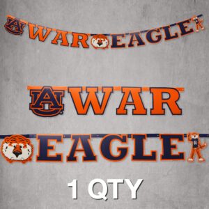 Auburn University War Eagle Banner! 7 ¾ Foot Long Banner. Proudly Displaying the Official Auburn Logo & Aubie! For Tailgates, Graduation, Birthdays, Football Parties, Dorm or Home Decor! by Havercamp