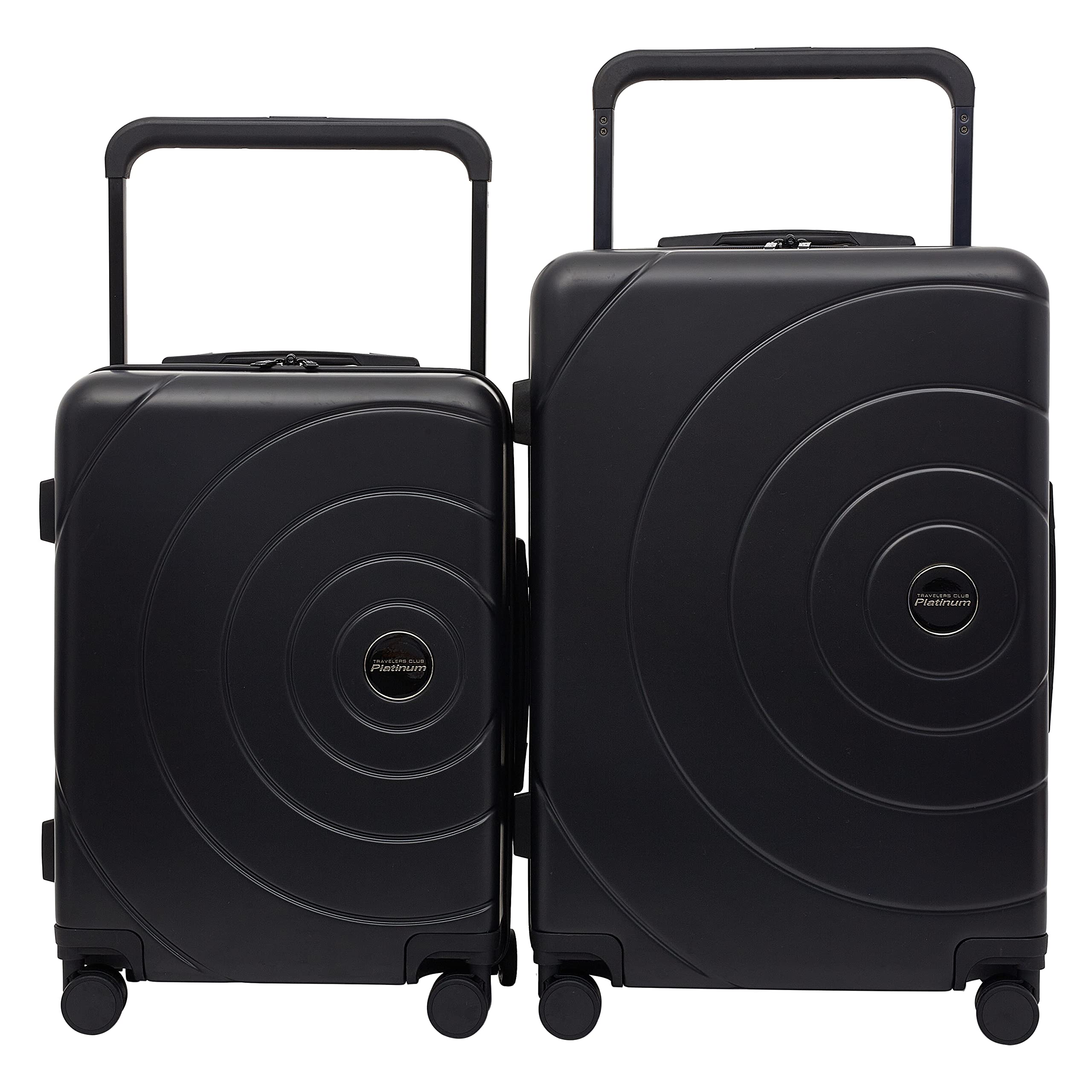 Travelers Club Odyssey Luggage Set, Black, 2 PC Set