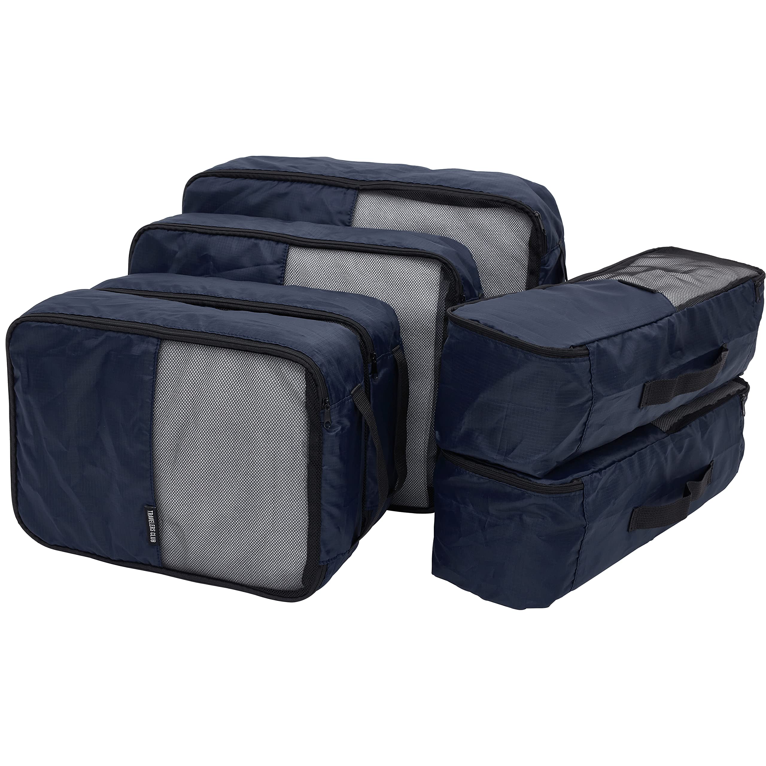 Travelers Club Riddock Luggage and Travel Accessories, Navy Blue, 14-Piece Set