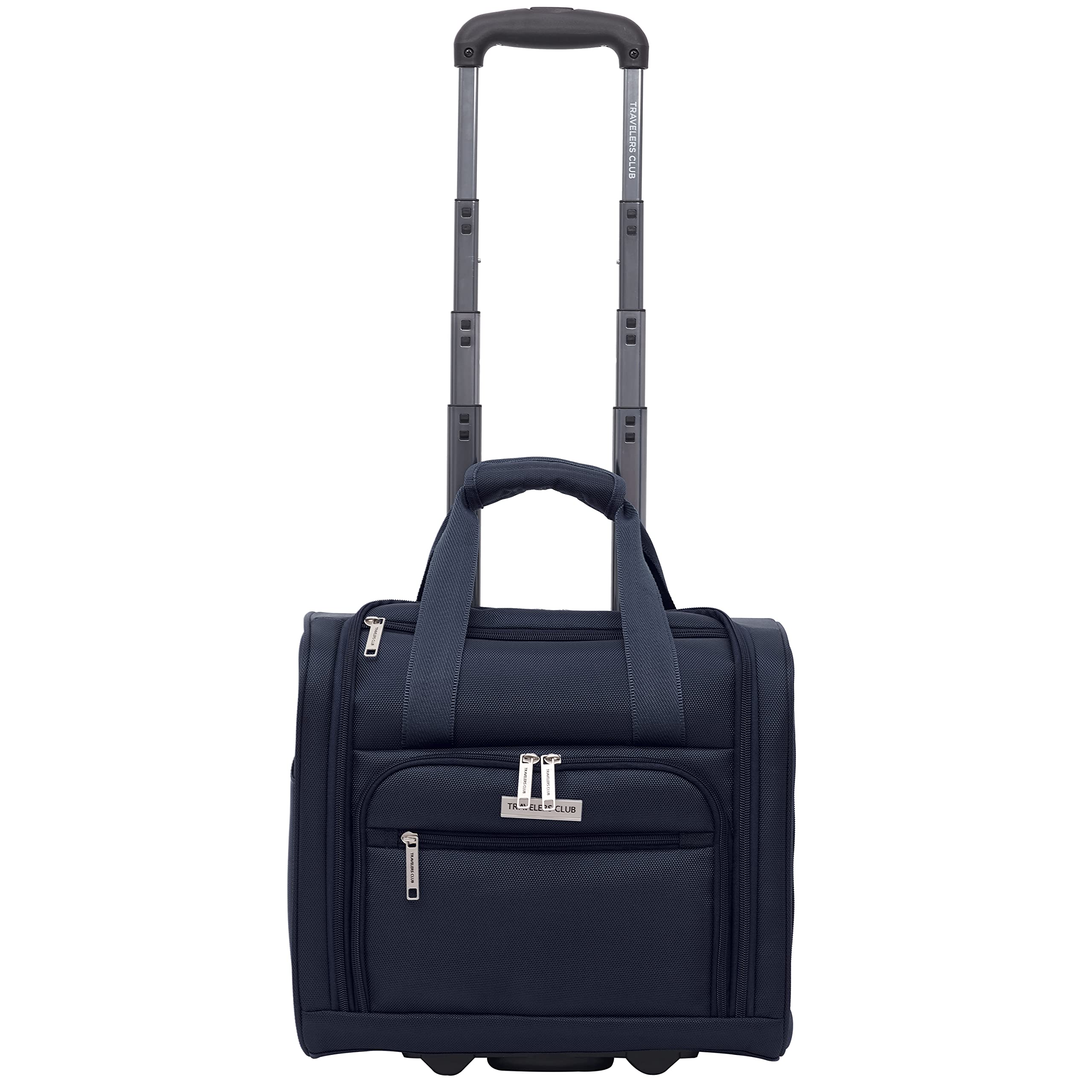 Travelers Club Riddock Luggage and Travel Accessories, Navy Blue, 14-Piece Set