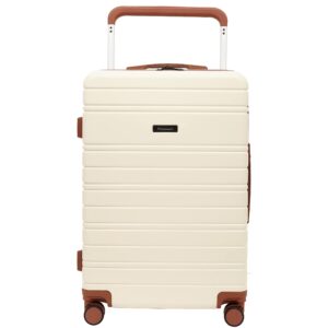 travelers club 2pc navigate luggage set, ivory, 20" carry-on