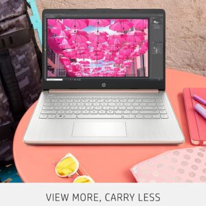 HP Latest Stream 14" HD Laptop, Intel Celeron Processor, 16GB Memory, 64GB eMMC Storage, Fast Charge, HDMI, Up to 11 Hours Long Battery Life, Office 365 1-Year, Win 11 S, Microfiber Bundle, Pink Gold
