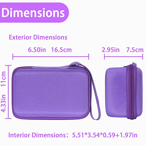 Aenllosi Kids Camera Case for Anchioo/for ESOXOFFORE Instant Print Camera Toys,Kids Selfie Digital Camera Photo Paper & Color Pen Holder (Purple,Case Only)