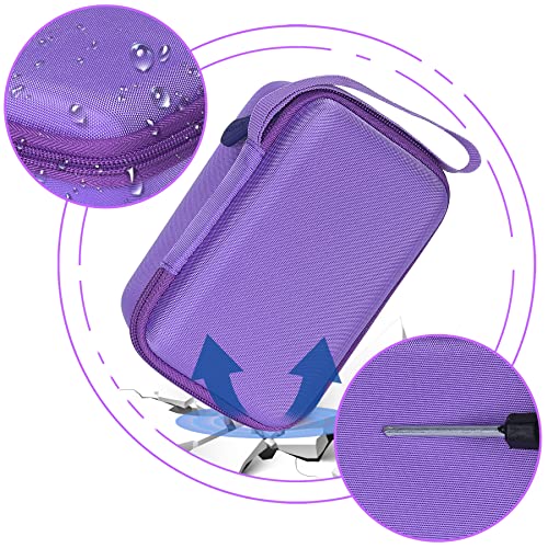 Aenllosi Kids Camera Case for Anchioo/for ESOXOFFORE Instant Print Camera Toys,Kids Selfie Digital Camera Photo Paper & Color Pen Holder (Purple,Case Only)