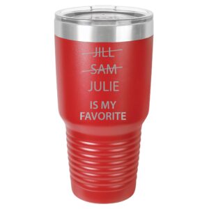 Customizable My Favorite Child Funny Tumbler with Name, Custom Mom & Dad Gifts, Father's Day Gifts from Son Daughter, Mother's Day Gifts, Birthday Gifts for Dad Mom, Christmas Funny Gifts