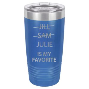 Customizable My Favorite Child Funny Tumbler with Name, Custom Mom & Dad Gifts, Father's Day Gifts from Son Daughter, Mother's Day Gifts, Birthday Gifts for Dad Mom, Christmas Funny Gifts