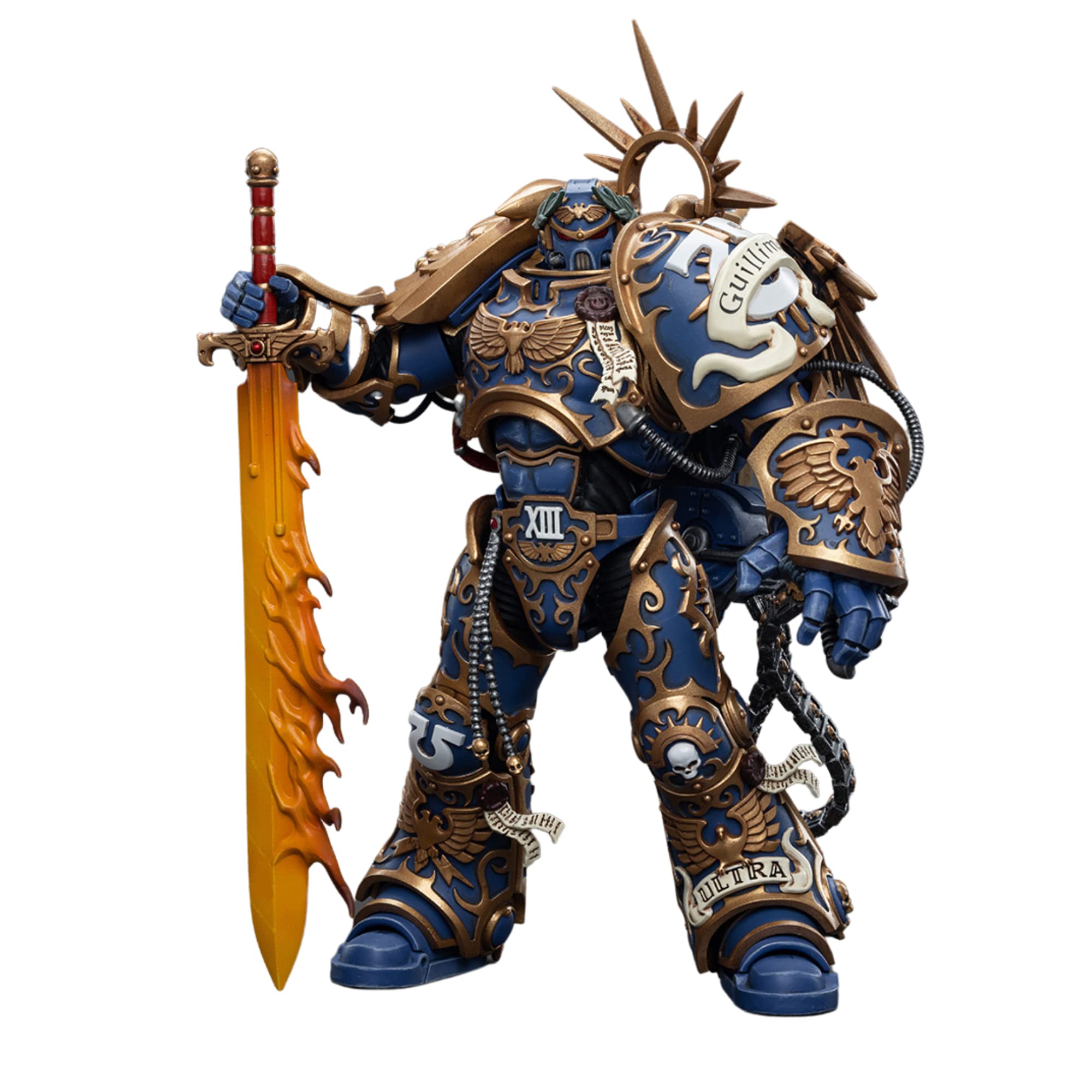 JOYTOY 7-inch Warhammer 40K 1/18 Action Figure, Ultramarines Primarch Roboute Guilliman Collection, Gift for Action Figure Lovers & Collectors Above 15 Years Old