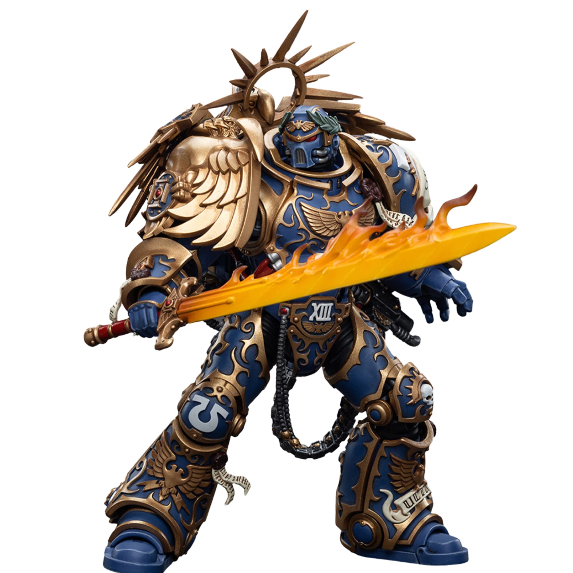 JOYTOY 7-inch Warhammer 40K 1/18 Action Figure, Ultramarines Primarch Roboute Guilliman Collection, Gift for Action Figure Lovers & Collectors Above 15 Years Old