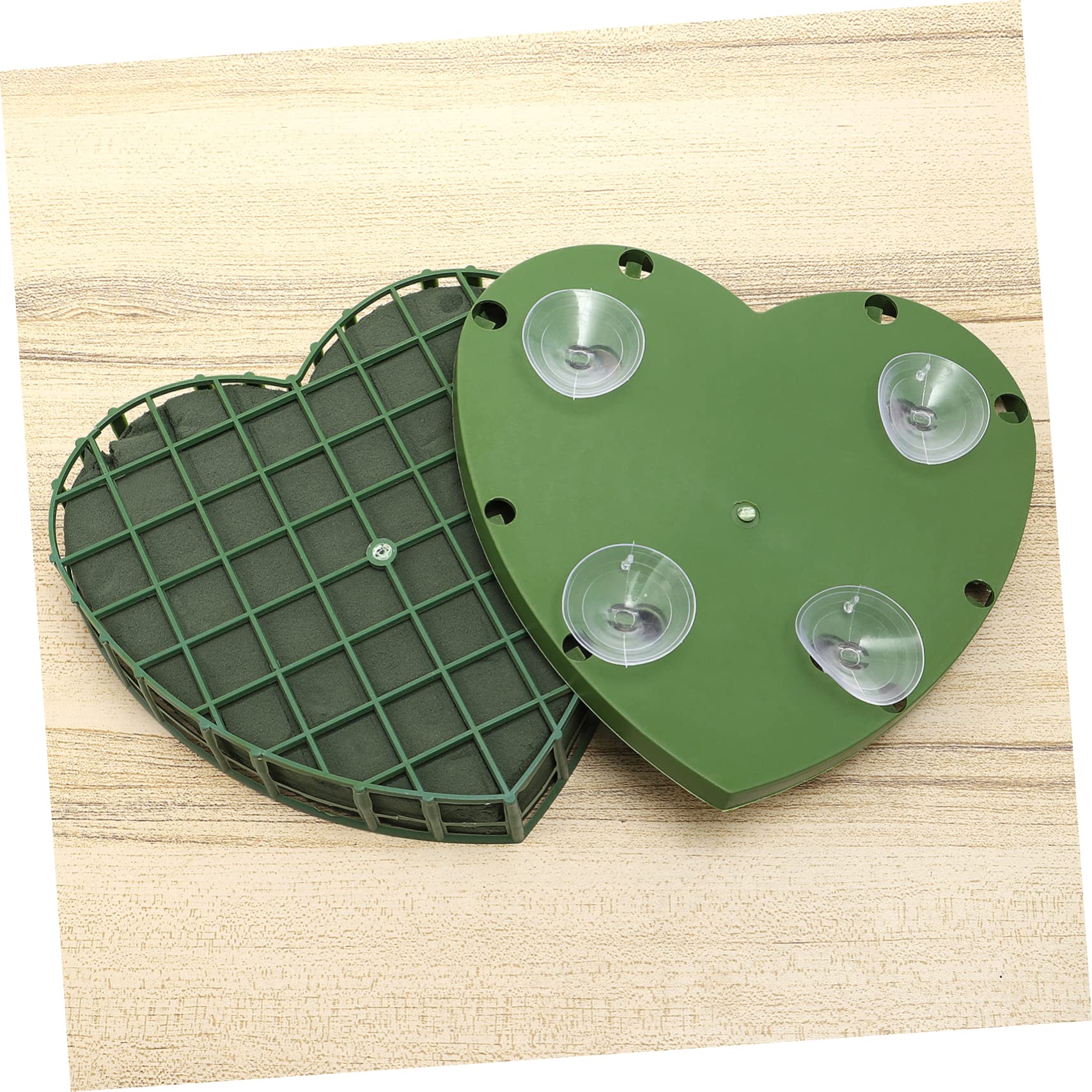 IMIKEYA Flower Mud Block Dried Flower Mud Heart Shaped Flower Foam Green Heart Decor Artificial Flower Foam Heart Shape Flower Foam Floral Foam Garland Flower Mud Accessories Round Sausage