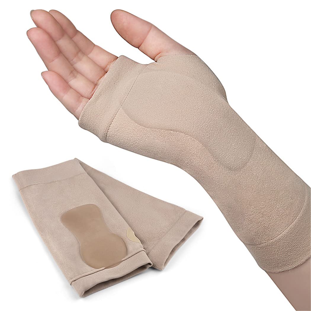 Wrist Thumb Support Compression Gloves (1 Pair), Breathable Wrist Brace Compression Sleeves with Soft Gel Pads for Tendonitis, Arthritis, Carpal Tunnel Splint for Relieve Hand Wrist Thumb Joint Pain