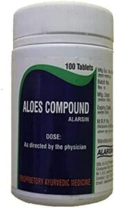 ayushveda alarsin aloes compound 100 tablet