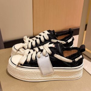 Women Canvas Shoes, Round Toe Prevent Slip Low Top Lace Up Pressure Reducing Women Canvas Sneaker Fashionable for Spring for Daily (38)