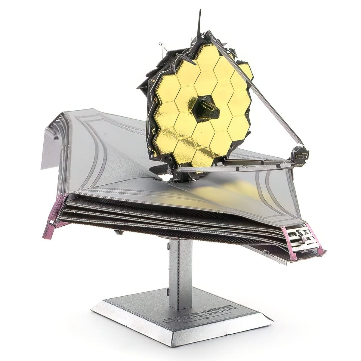 Fascinations Metal Earth James Webb Space Telescope 3D Metal Model Kit Bundle with Tweezers