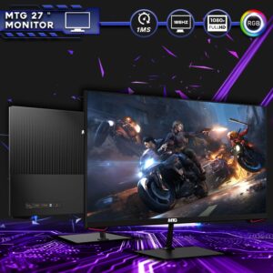 TechMagnet Gaming Desktop PC, Intel i5 4th Gen, Zeus Pro 4, GT 1030, 16GB RAM ARGB, 256GB SSD + 1TB HDD 27 Inch 165hz Gaming Monitor, RGB Front Panel 385 Patterns, RGB Kit, Win 10 Pro (Renewed)