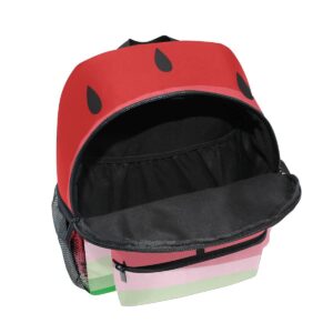 Glaphy Custom Kid's Name Backpack, Watermelon Fruits Toddler Backpack for Daycare Travel Personalized Name Preschool Bookbag for Boys Girls