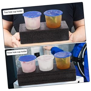 Happyyami 4 Pcs Cup Holder Beverage Takeout Tray Drink Carry Holder Milk Tea Holder Beverage Packaging Cup Trays Drink Holder for Couch Take Drink Tray Pearl Cotton Mala Tang Bracket