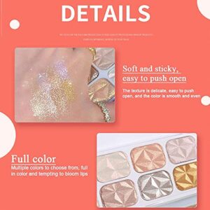 8 Colors Highlighter Makeup Palette for Face Highlighters & Luminizers iluminadores de maquillaje profesional Gold Cheek Diamond Shimmer Stick