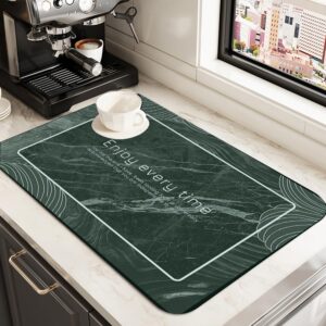 Dish Drying Mats for Kitchen Counter Coffee Mat Kitchen Dish Mat Drying Kitchen Mat Bar Mats for Countertop Coffee Bar Accessories