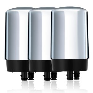 lotvosa water filter replacement for brita faucet filter - compatible with brita 36311 on tap faucet filters system for sink, fr-200, ff-100 - pack of 3 - fits all brita tap water filters, ltf-003s