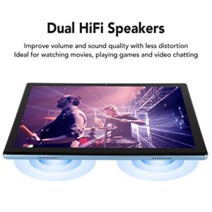 Soraz Business Tablet, HD Tablet 10.1 Inch FHD 5G WiFi 4G LTE Dual Camera with Gaming Keyboard Case (US Plug)