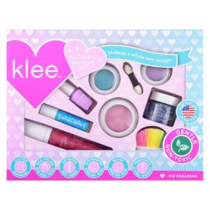 luna star klee ultimate makeup kit. gentle and non-toxic. kid-friendly. made in usa. (for the win)