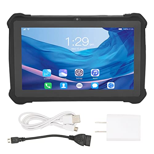 Childrens Tablet, Kids Tablet 7in IPS HD Large Screen 5GWIFI Dual Band 100‑240V Support 128GB TF Card for Home (US Plug)