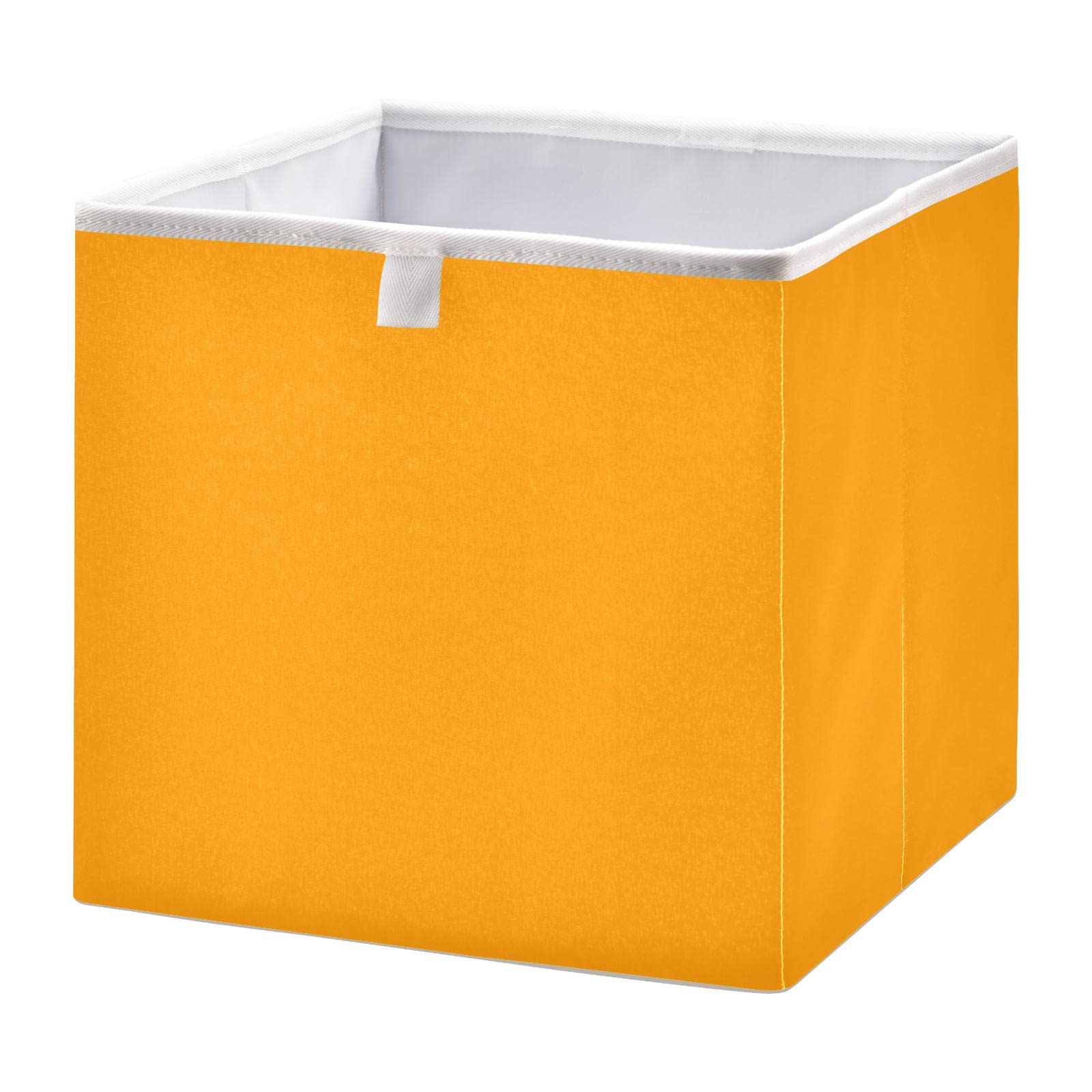 Joisal Marigold Printed Storage Baskets, Collapsible Storage Cubes with Handles for Home Organization, Storage Bins for Clothes