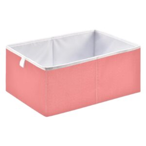 joisal light coral storage boxes, collapsible storage containers with full print design for home organization, closet baskets and bins for shelves