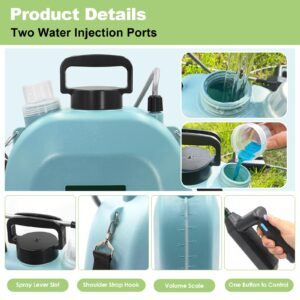 Battery Powered Sprayer 2 Gallon, Upgrade Powerful Electric Sprayer with 3 Mist Nozzles, Rechargeable Handle, Retractable Wand, Garden Sprayer with Adjustable Shoulder Strap for Lawn,Garden,Cleaning