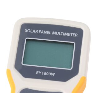 Solar Panel Tester Photovoltaic, 1600W Multimeter Portable Insulation Tester with Ultra Clear LCD Clear Backlight Photovoltaic Panel Multimeter for Laboratories Factories Radio Enthusiasts