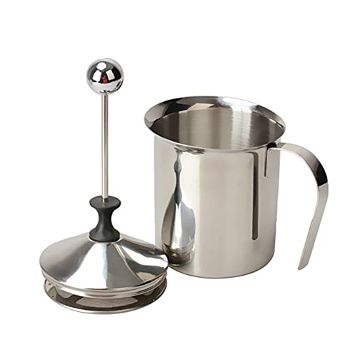 Gravy Boat 400/ML Stainless Steel Manual Milk Frother Milk Foam Frothing Coffee Pitcher Mesh Coffee Foamer Creamer Sauce Jug