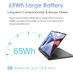 LENOVO Yoga 7I 16" WUXGA 16:10 2 in 1 Touch-Screen Laptop Intel CORE I5-1335U (Beats i7 1260U) 2xThunderbolt Fingerprint Reader Storm Grey Win11 W/HDMI (8GB RAM | 512GB PCIe SSD)