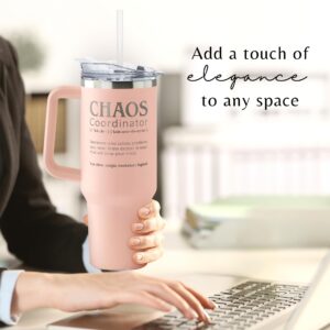 Thank You Gifts for Women, Boss, Coworker, Manager, Office, Teacher - Chaos Coordinator Gifts, Boss Lady Gifts - Administrative Professional Day Gifts - Teacher Appreciation Gifts - 40 Oz Tumbler