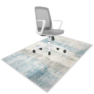 hlimior 36"x48" office chair mat for hardwood floor, anti-slip desk chair mat, chair rugs floor protectors mat, computer chair mat for rolling chair, chair carpet mat for home office