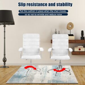 Hlimior 36"X48" Office Chair Mat for Hardwood Floor, Anti-Slip Desk Chair Mat, Chair Rugs Floor Protectors Mat, Computer Chair Mat for Rolling Chair, Chair Carpet Mat for Home Office