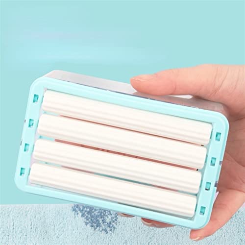INKSKI Square Soap Travel Case Hands Free Foaming Soap Box Multifunctional Household Draining Antiskid Laundry Soap Storage Box