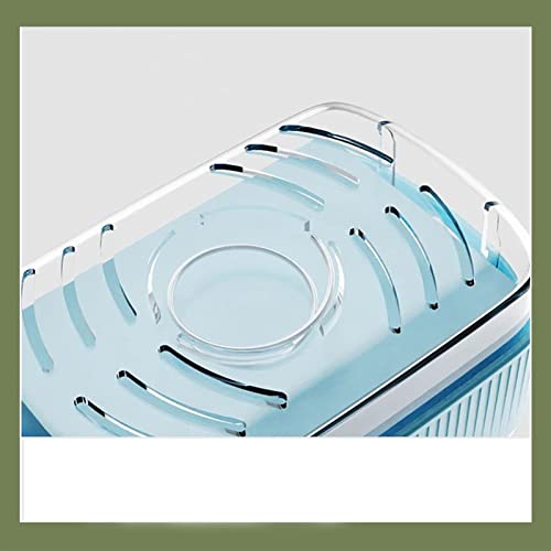 INKSKI Square Soap Travel Case Soap Dish with Brush Hands-Free Foaming Storage Rack (Color : Green)