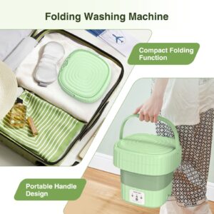 Portable Washing Machine, Mini Washing Machine Foldable Laundry Bucket,Portable Small Washer by for Socks Underwear or Small Items, Travel Business Trip or College Rooms